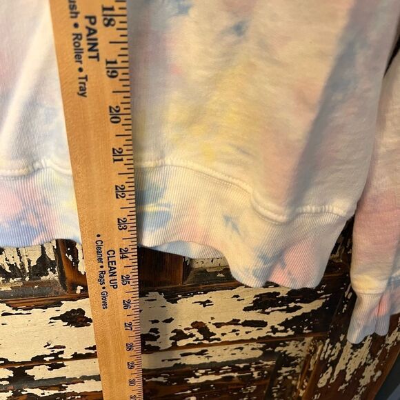 ANTHROPOLOGIE BACK WHEN Aspen mountain graphic sweatshirt size M tie dye cozy - Picture 6 of 7